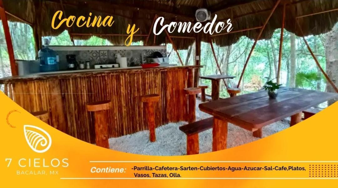 7 Cielos Bacalar. Exterior foto
